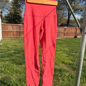 lululemon athletica Coral/Pink High-Rise Leggings